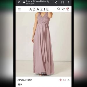 Azazie Elegant Mauve Maxi Dress